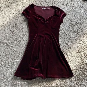 Velvet Sweetheart Skater Dress